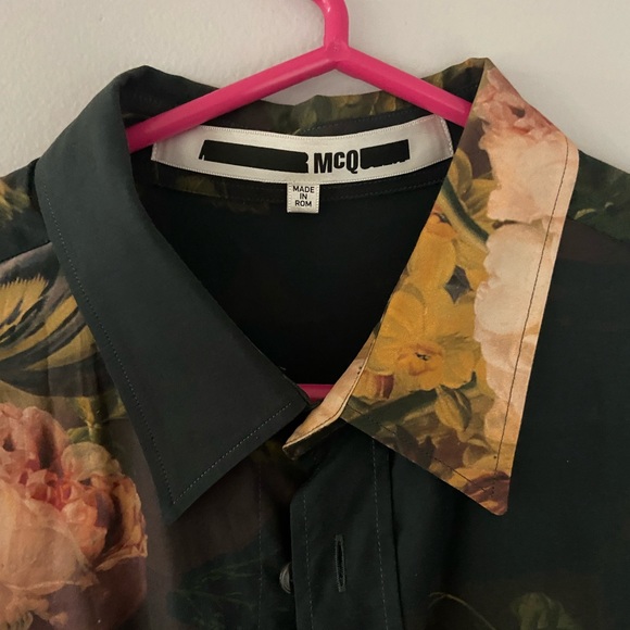 MCQ Alexander McQueen floral dress shirt - Picture 2 of 4